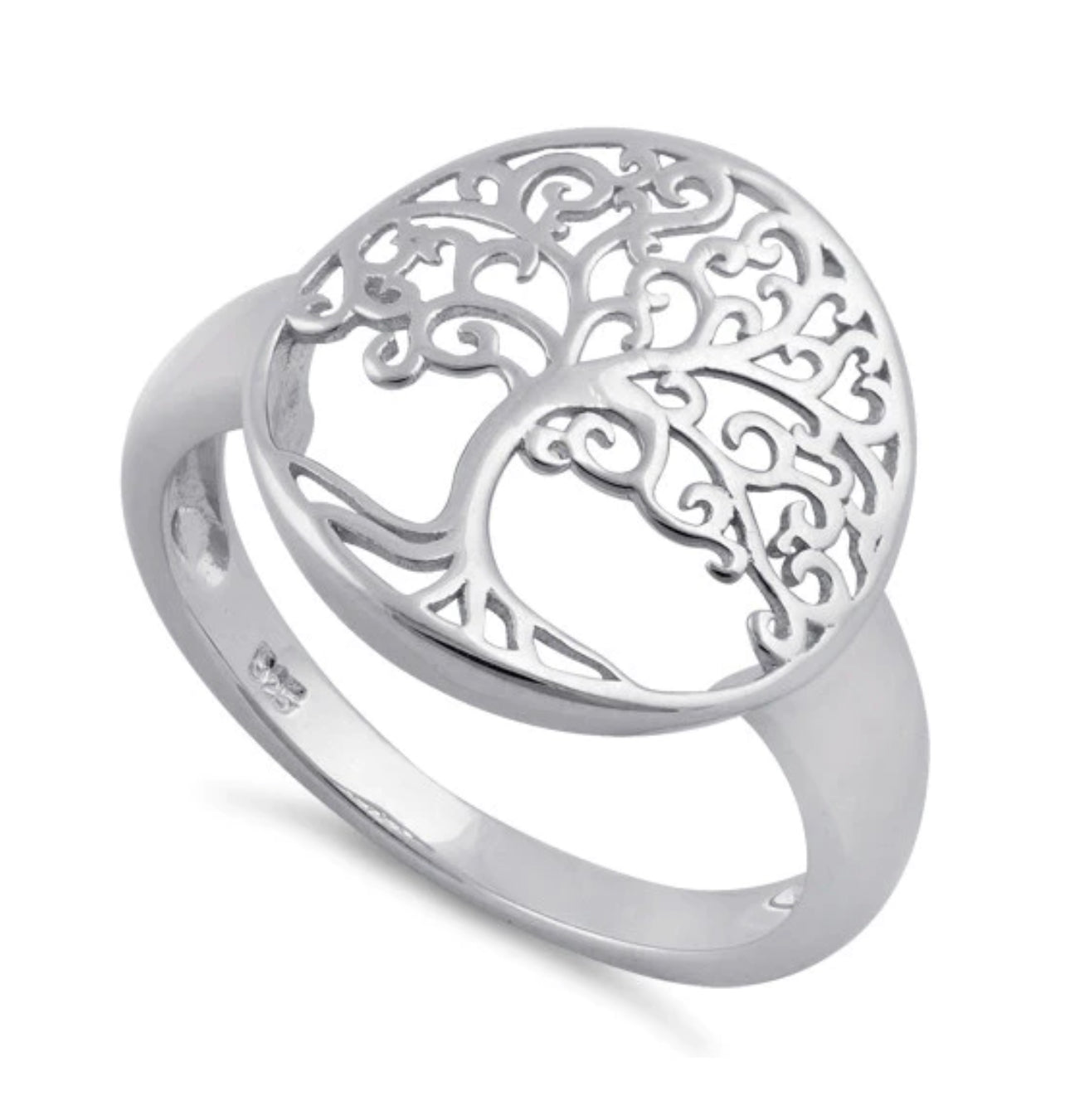 Sterling Silver Tree Of Life Ring