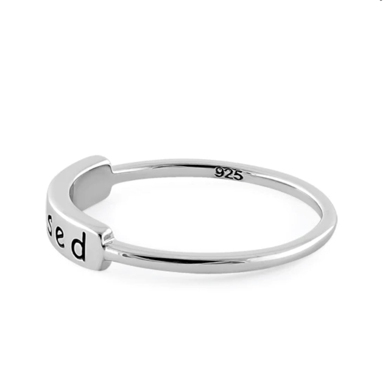 Sterling Silver “Blessed” Ring