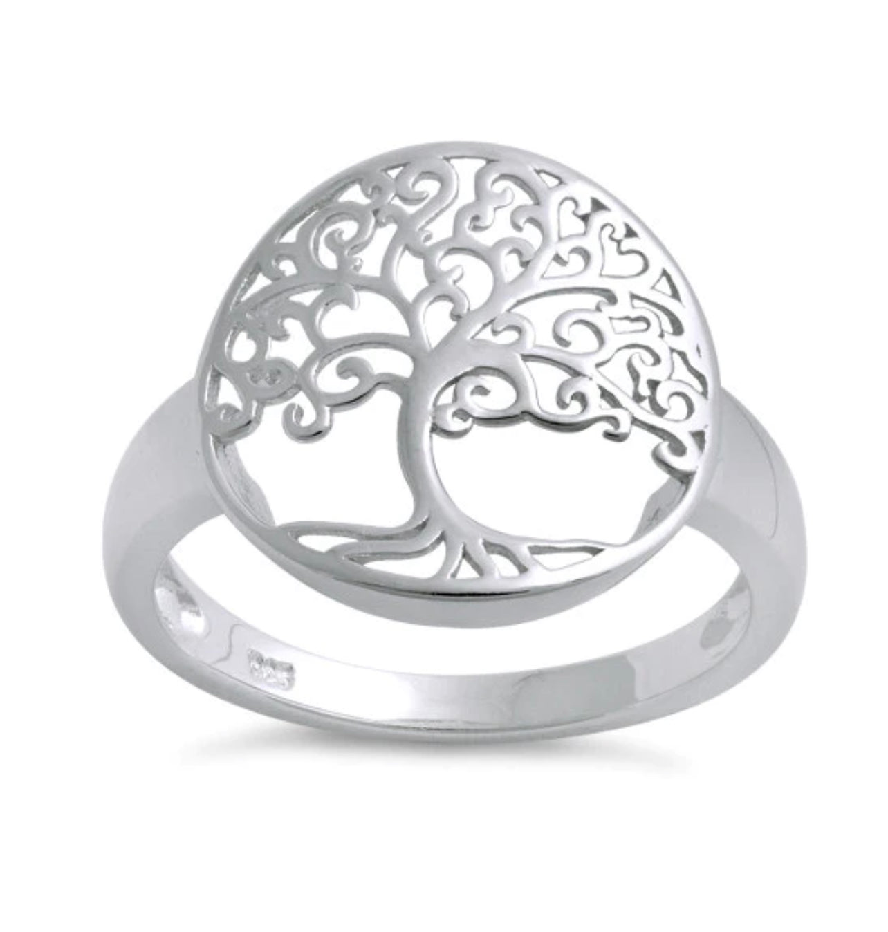 Sterling Silver Tree Of Life Ring